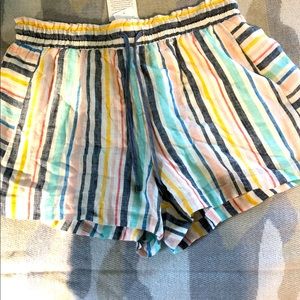 NWT Splendid x Gray Malin Tie Waist Striped Shorts